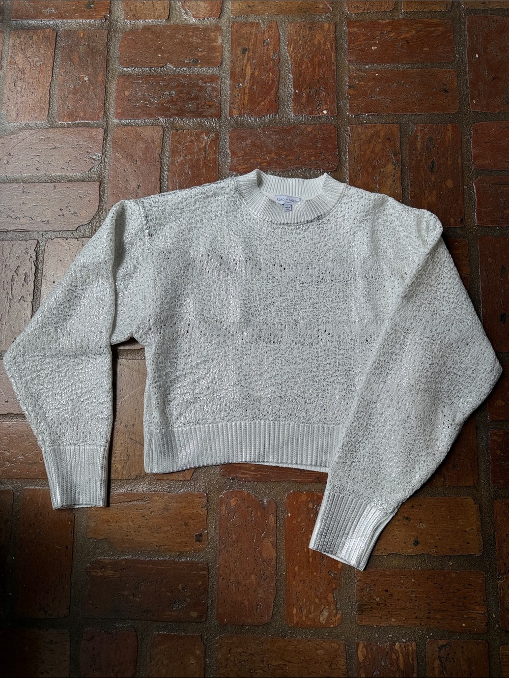 White and Silver Sweater